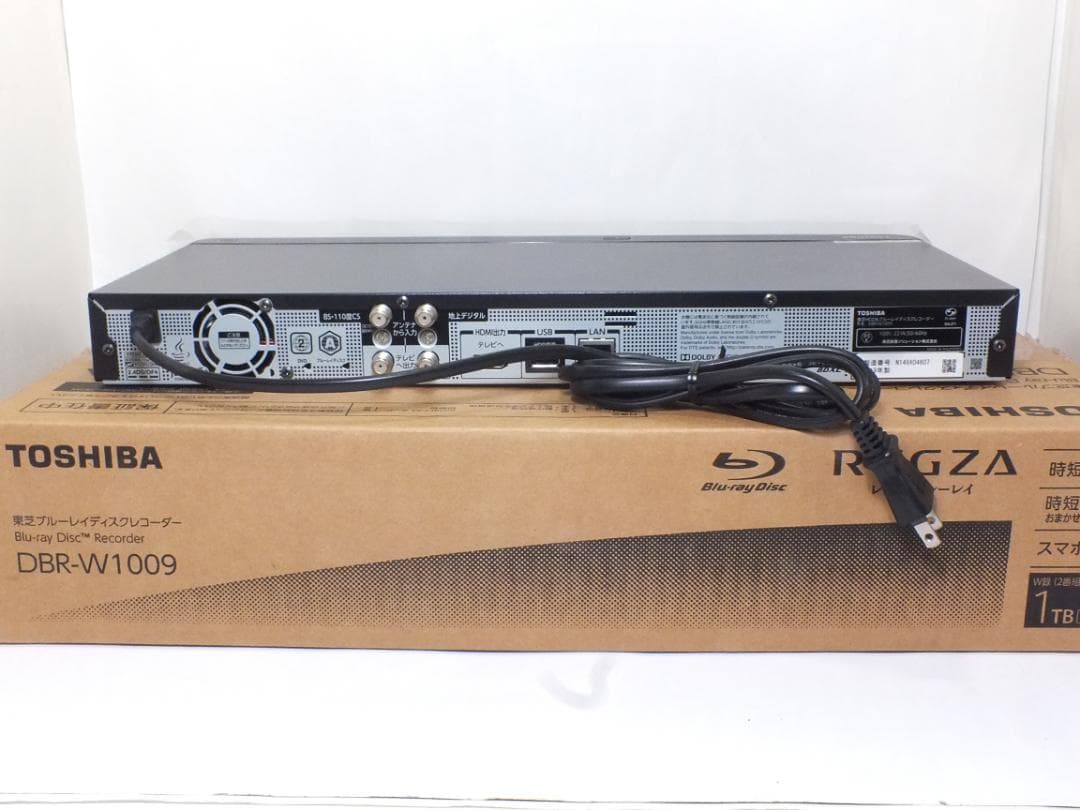東芝　ブルーレイレコーダー　DBR-W1009　(2チューナー/1TB)未使用品