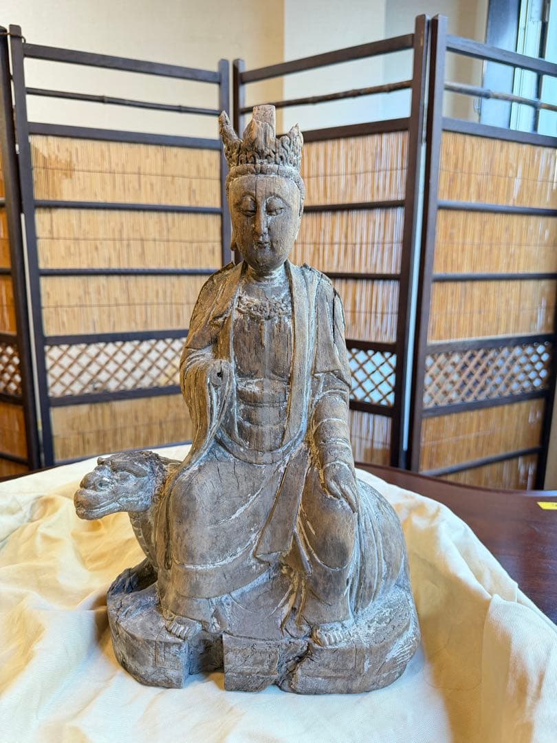 時間限定値下げ仏像　木彫り　年代物