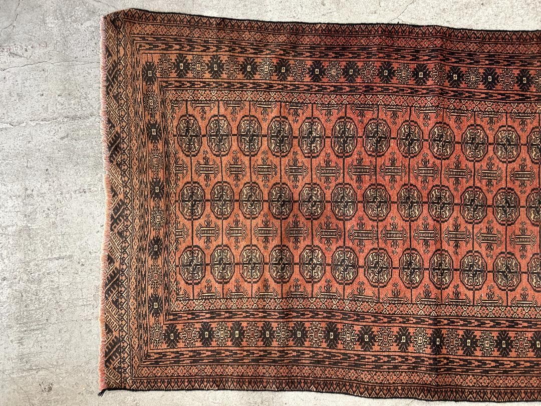【80's Vintage rug】190×111cm　アフガン　トルクメン