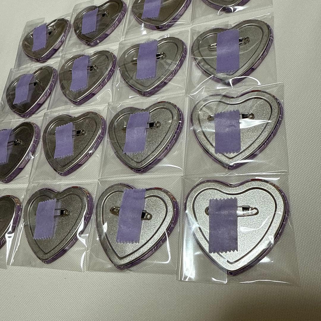 忍たま乱太郎　平滝夜叉丸　ハート缶バッジ　16個