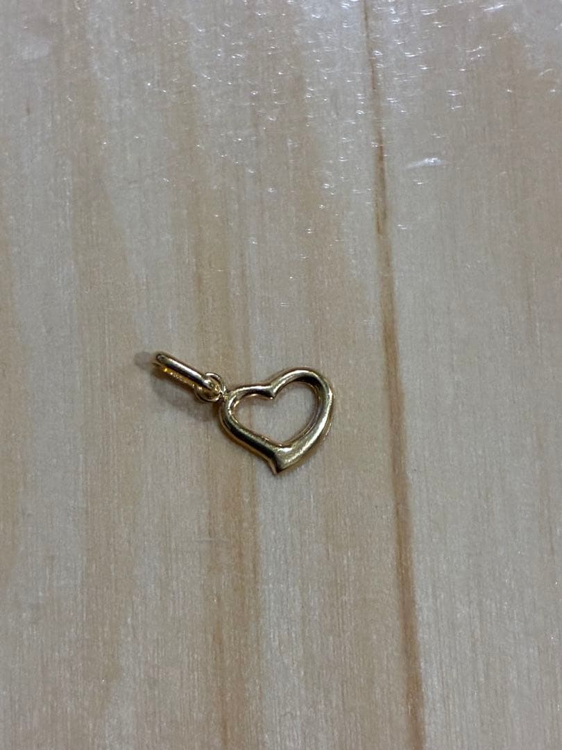 ハート　ペンダントトップ　k18