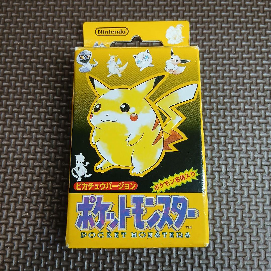 初代ポケットモンスター トランプ　ピカチュウ　ポケモン名簿入り