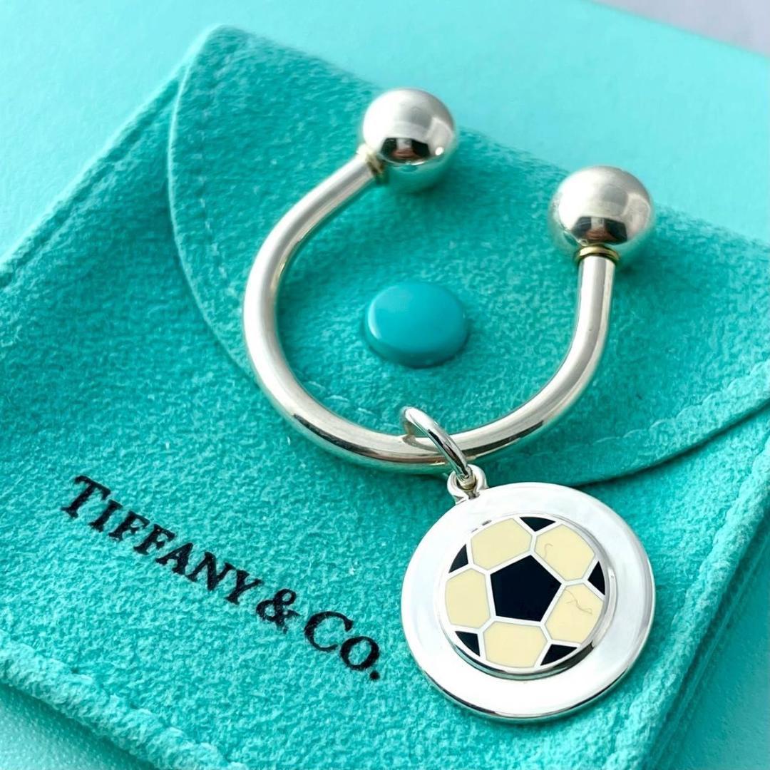 オールドティファニー 希少 サッカー ボール キーリング 1993 S42fe