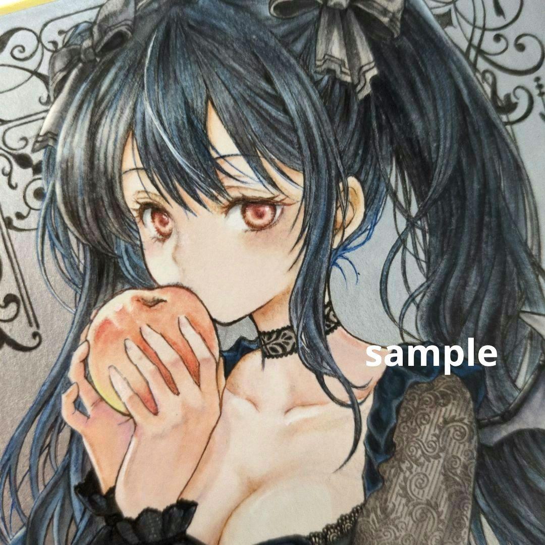 d*7様 オリジナル 手描き アナログイラスト 色紙 13