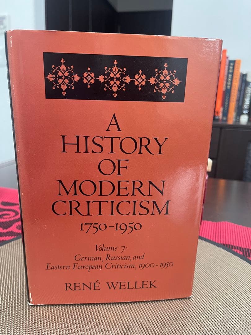 洋書 A HISTORY OF MODERN CRITICISM 1750-1950