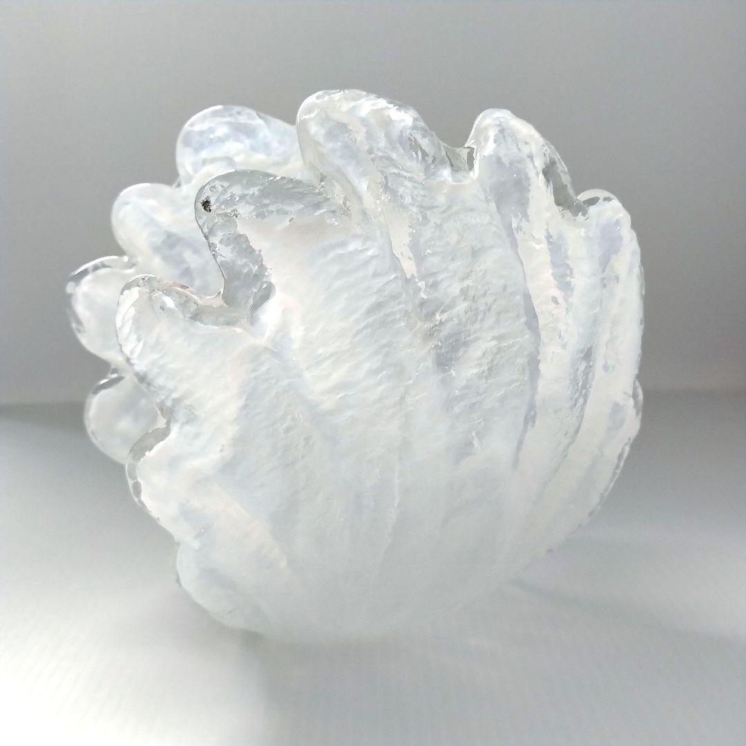 希少 アンティーク 岩田藤七 岩田工芸硝子 ガラス オブジェ 置物 シェル 貝