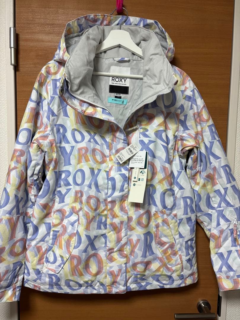 ✨新品未使用タグ付き✨ ROXY ロキシー フード付き スノーボードウェア 白Ｌ