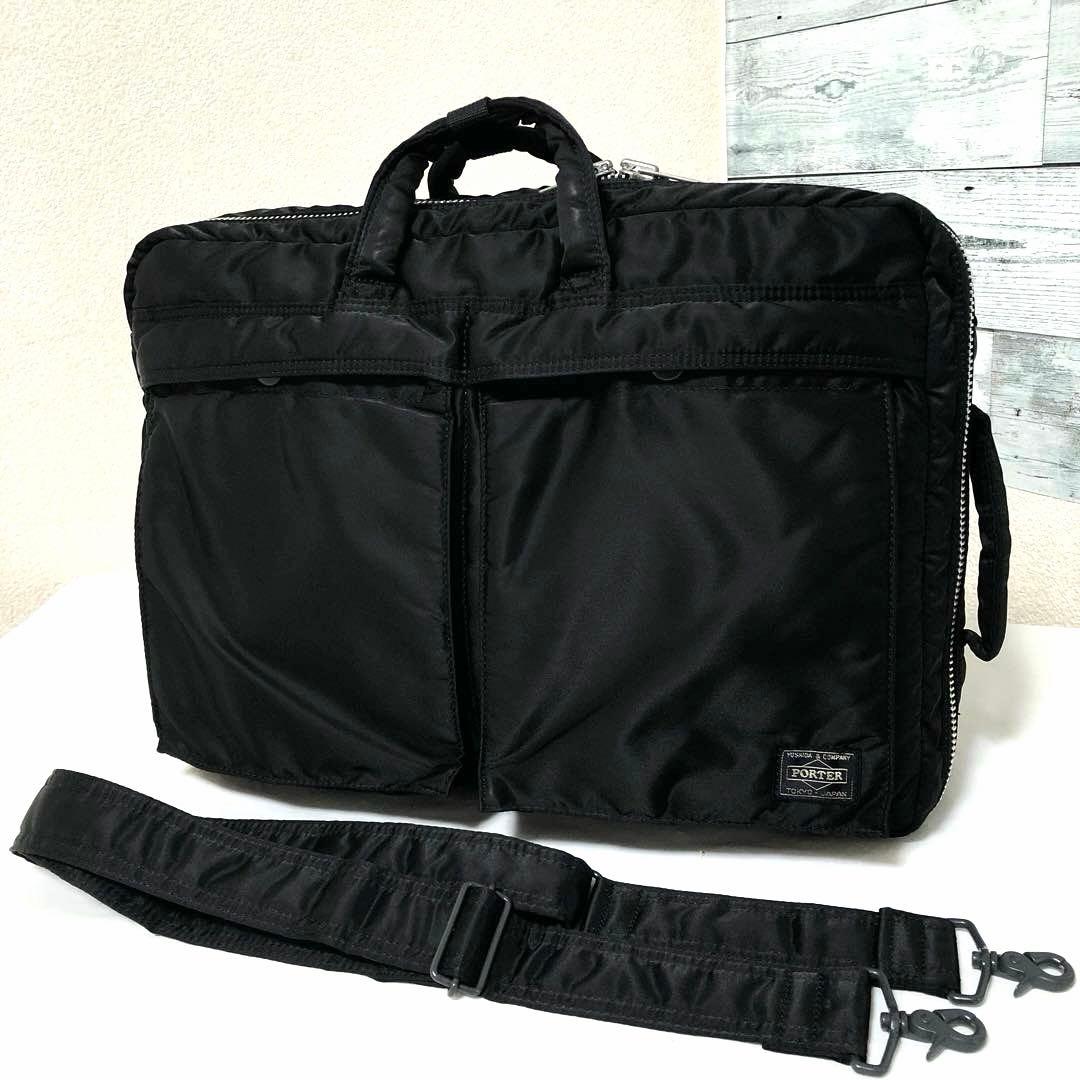 美品✨廃盤 ポータータンカー ビジネスバッグ 3way A4可 大容量 ブラック