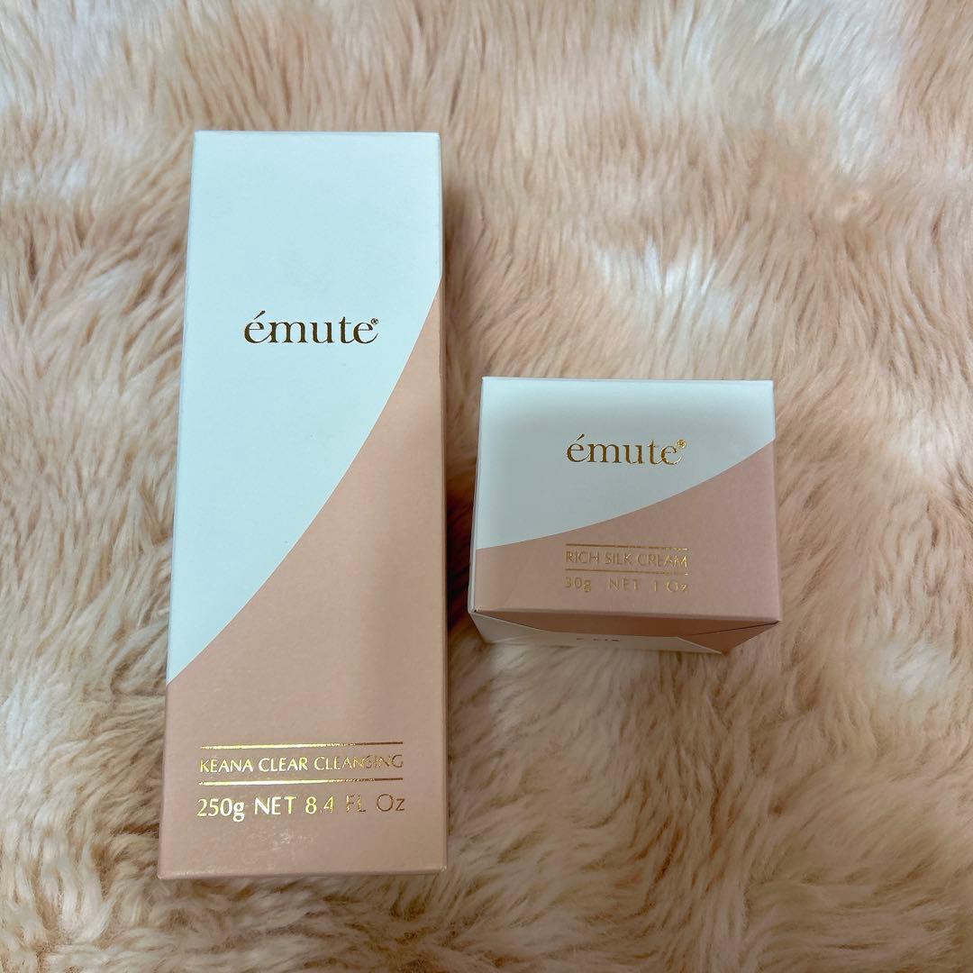 émute 【新品未使用】emute リッチシルククリーム ＋ 毛穴クレンジング