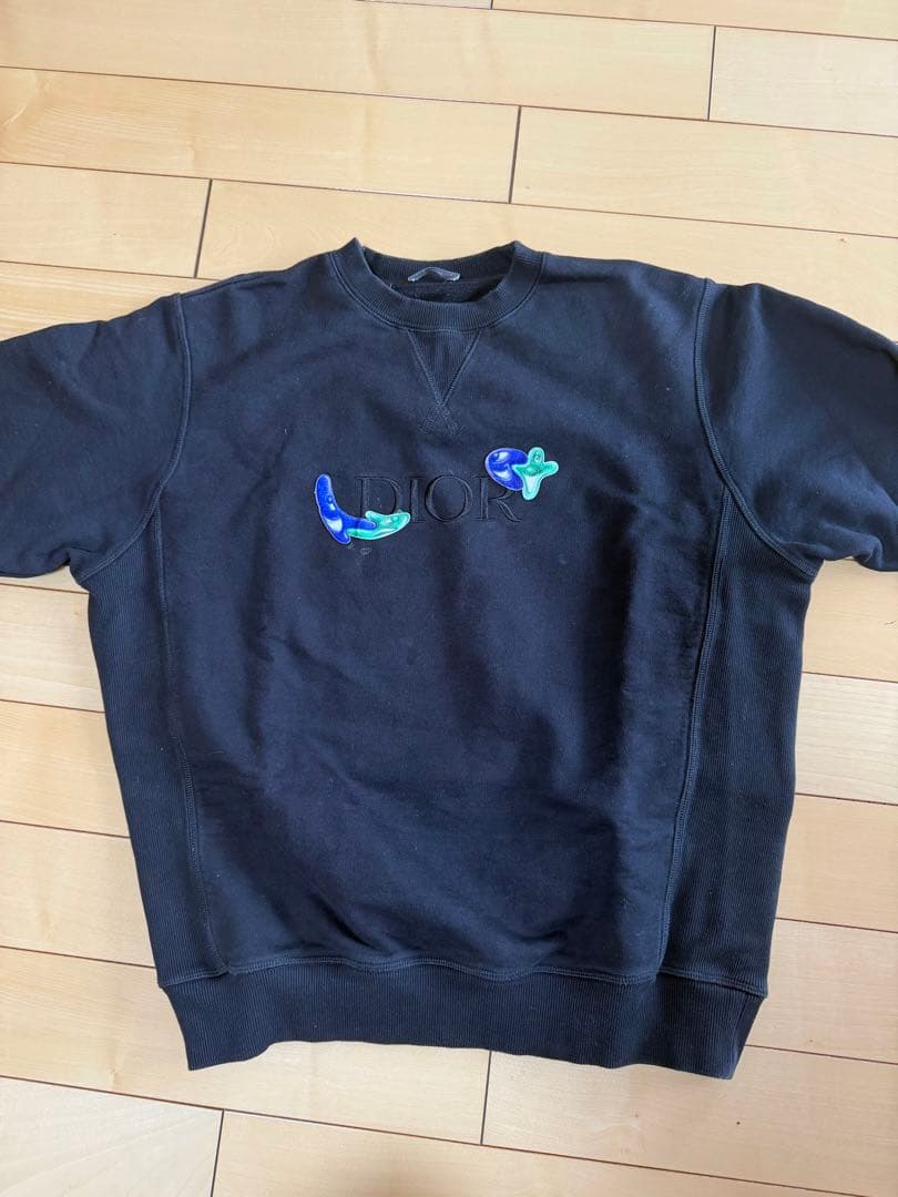 Dior ブラック スウェット　裏起毛　正規品