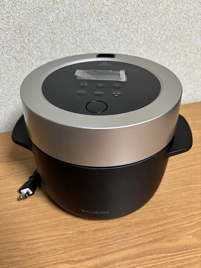 バルミューダ　電気炊飯器　 3合炊き K03A-BK ブラック