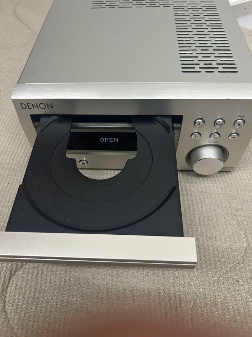 DENON RCD-M41 ミニコンポ シルバー 電源ケーブル付き