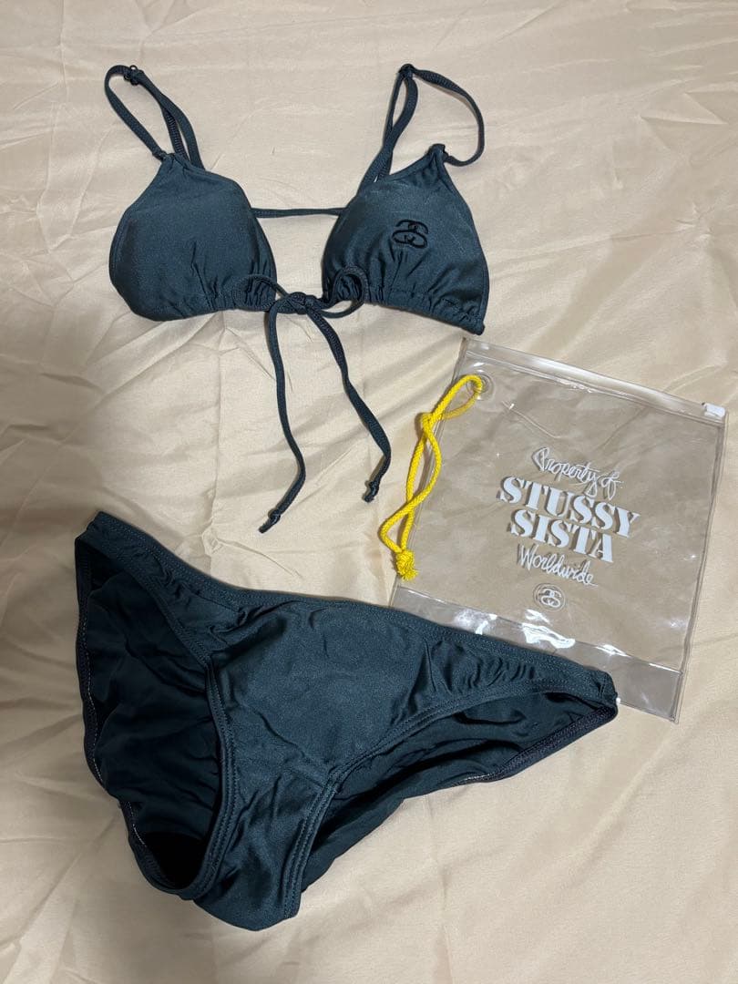 超レア　90s old stussy SSリンクロゴ　ビキニ 水着　Sサイズ