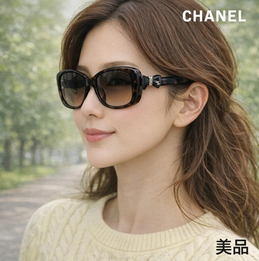 ❤️ CHANEL サングラス　5171 リボン　ココマーク　シャネル　べっ甲