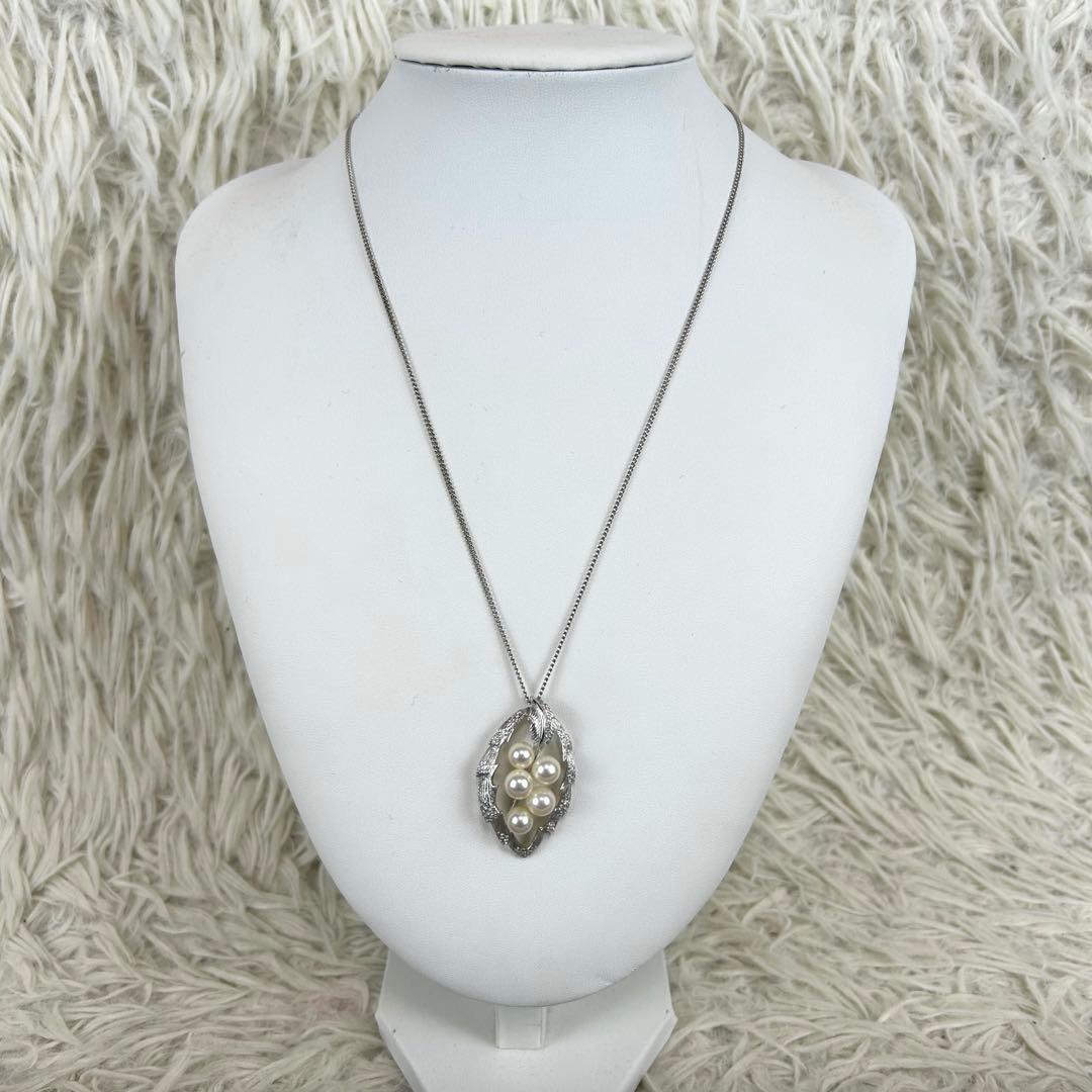 ✨美品 ミキモト Pearl necklace 5P Mマーク ペンダントトップ