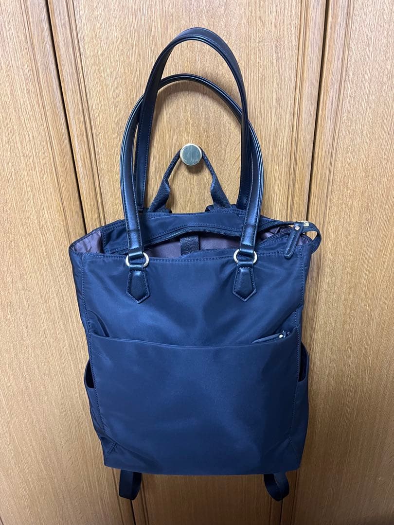 2WAYビジネスバッグ　レディース　目々澤鞄　ブラック