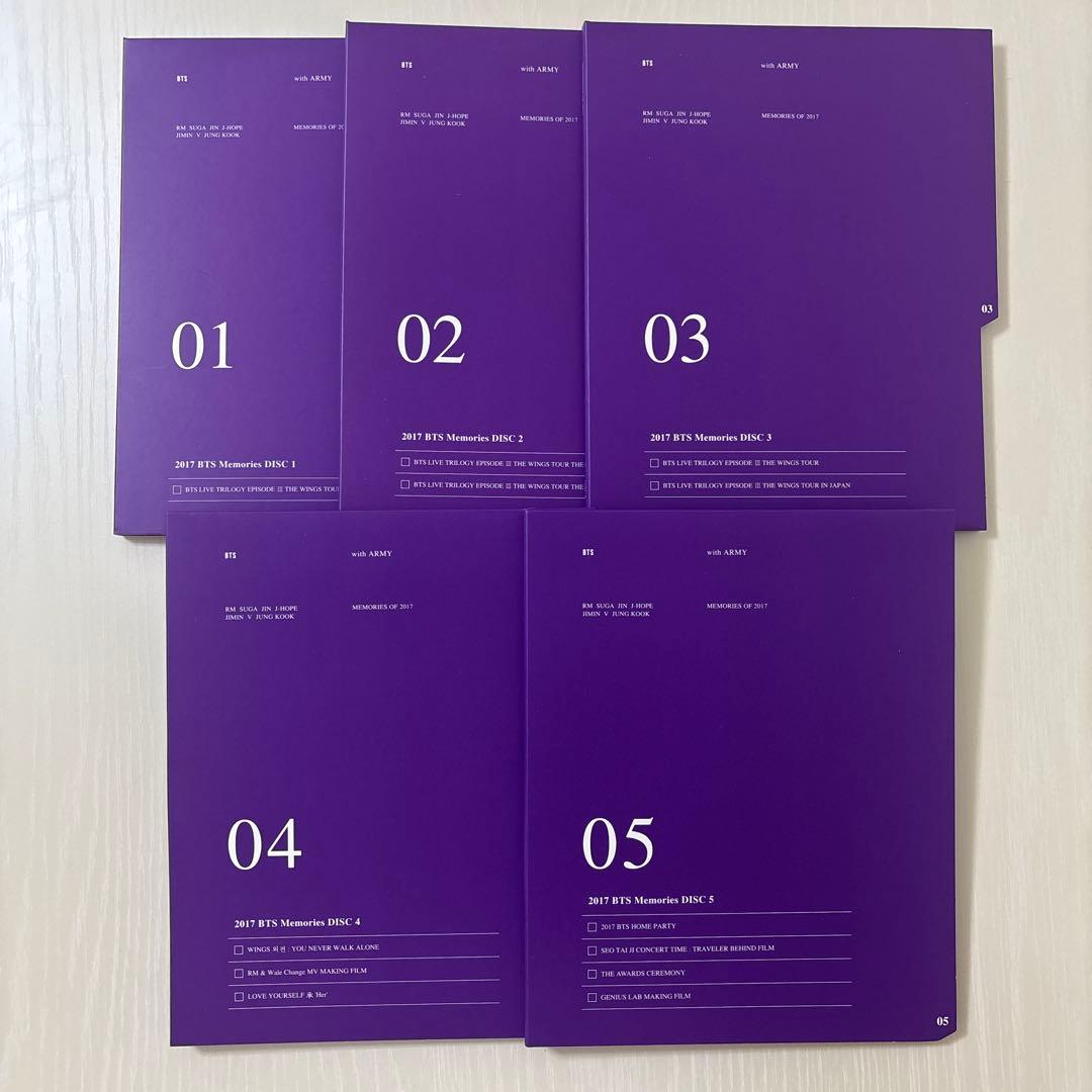 BTS MEMORIES OF 2017 Blue-ray テテ トレカ