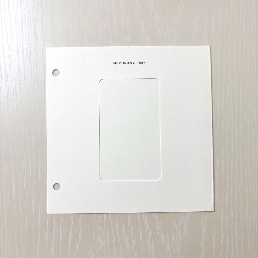 BTS MEMORIES OF 2017 Blue-ray テテ トレカ