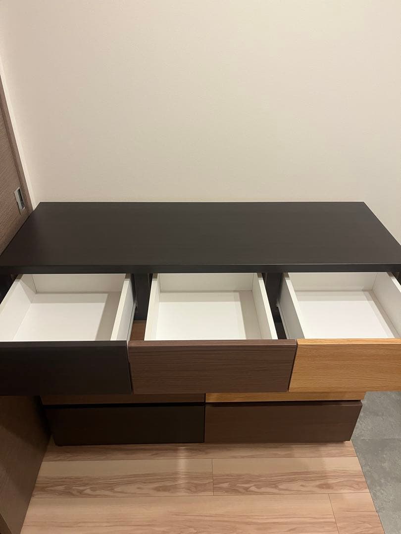 【お値下げ送料込】ニトリ　 ローチェスト　幅120cm　モダンデザイン　カレナ