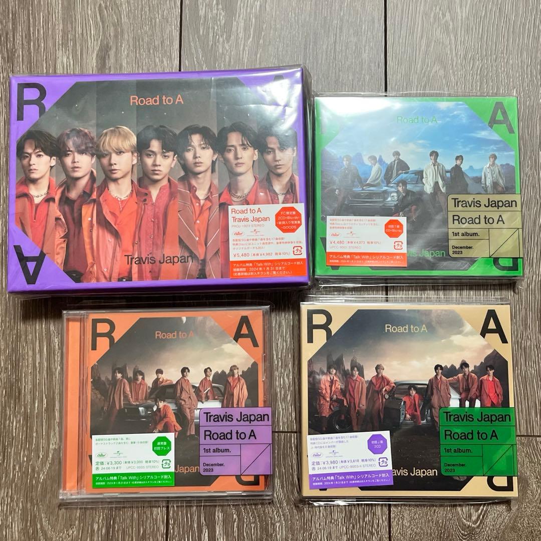 Travis Japan アルバム Road to A 4形態セットFC限定盤他