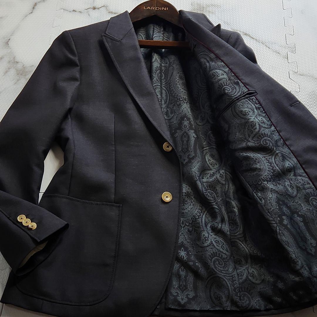 極美品✨GUCCI テーラードジャケット ペイズリー総柄 シルク モヘヤ