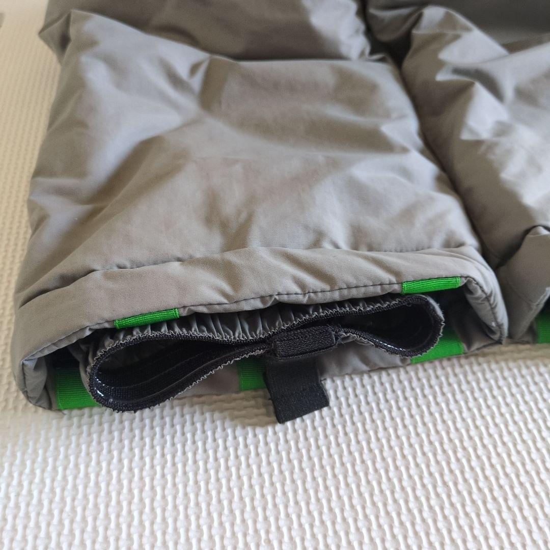 美品　montbell子ども用スキーウェアセット（青と灰色）