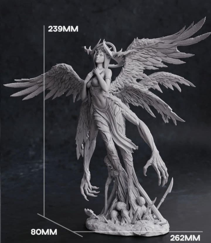 1/10　堕天使　未塗装未組立　フィギュア　ガレージキット　ガレキ