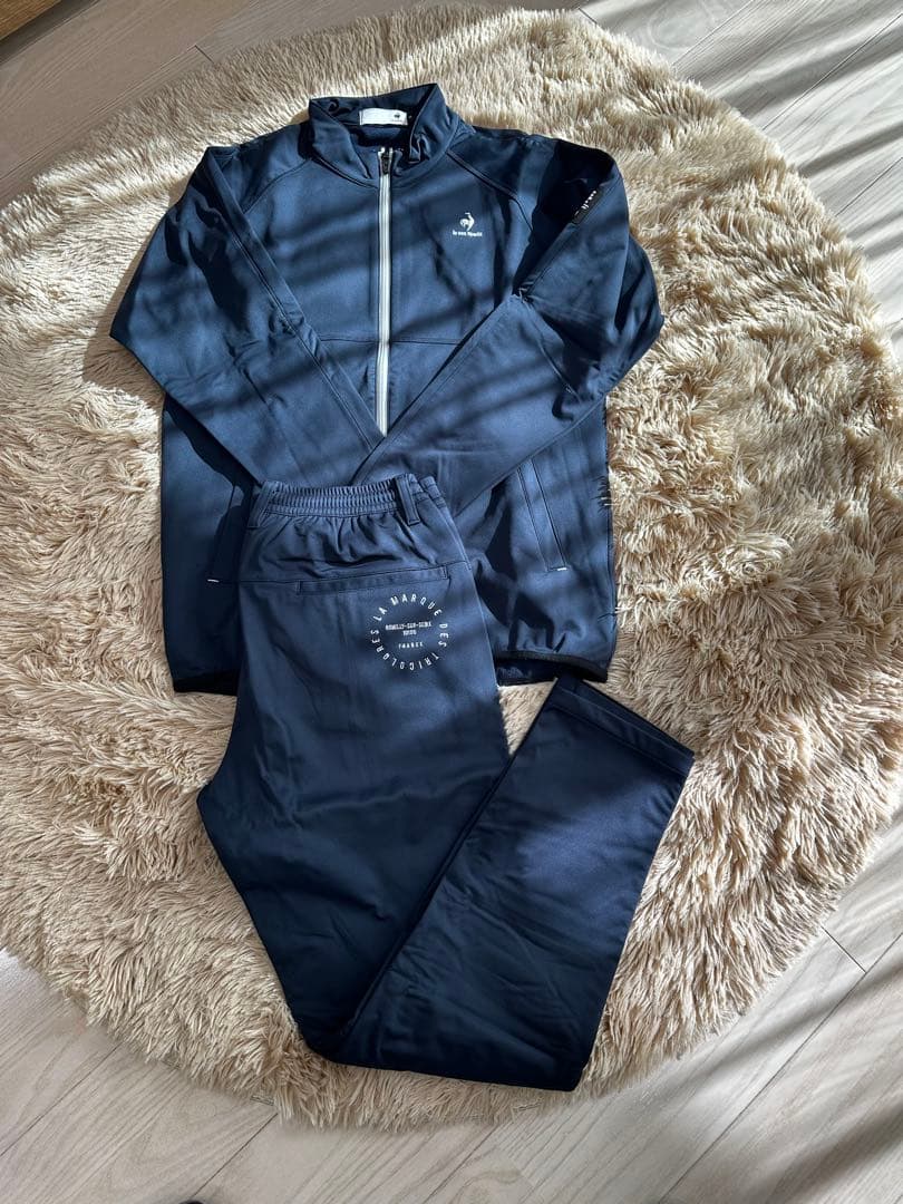 上下セット／le coq sporting GOLF／極暖／裏ボア／M／紺色