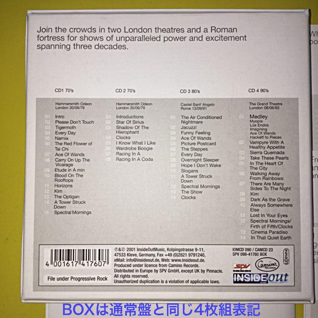 超貴重 限定 5枚組 Steve Hackett Live Archive