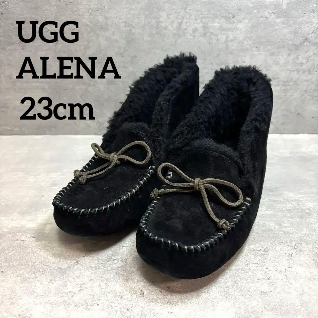 【美品】UGGアグ　ALENA アレーナ　ボアファーモカシン