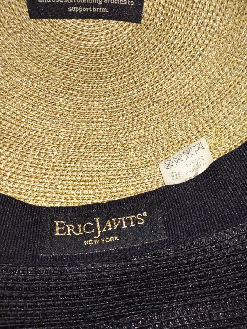 エリックジャビッツERICJAVITS バイカラーストローハット