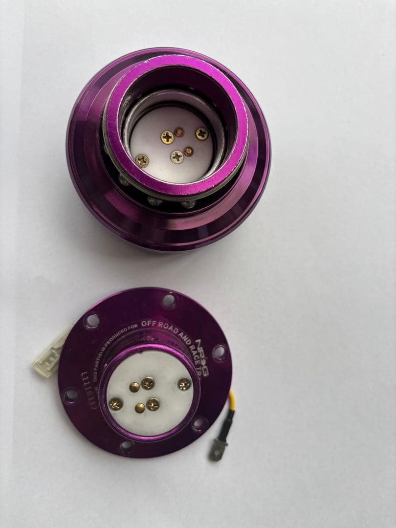 【正規品】NRG クイックリリース ステアリング ピンク チーンと鳴る