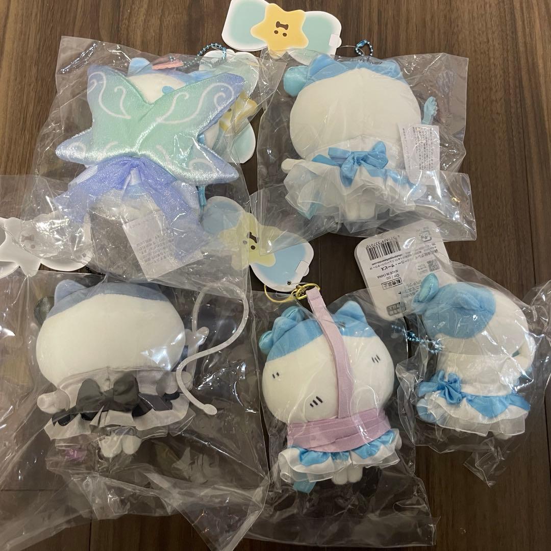 まじかるちいかわ ハチワレ マスコット ぬいぐるみ 6体セット