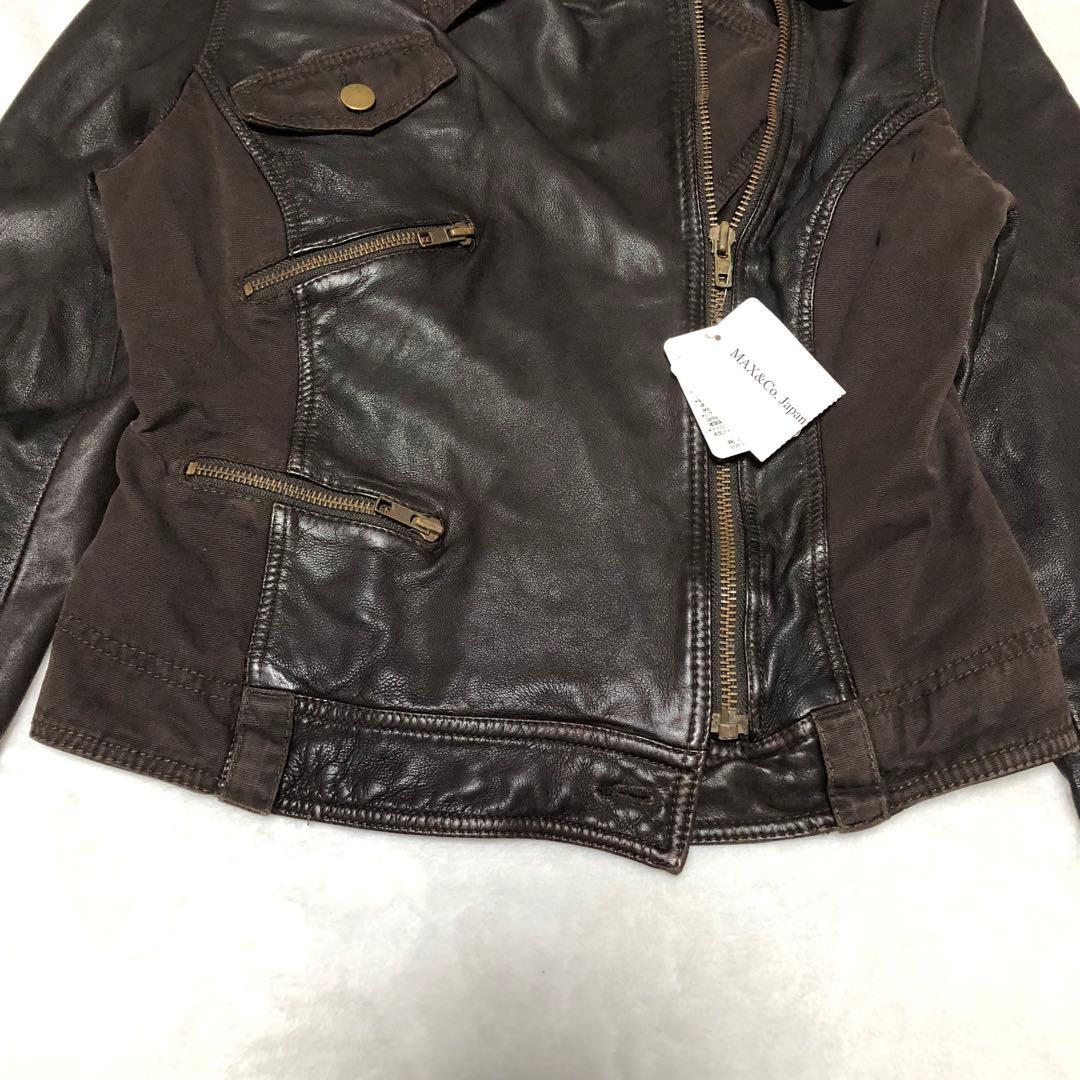 未使用タグ付✨マックスアンドコー【40】シングル ライダース ヴィンテージ