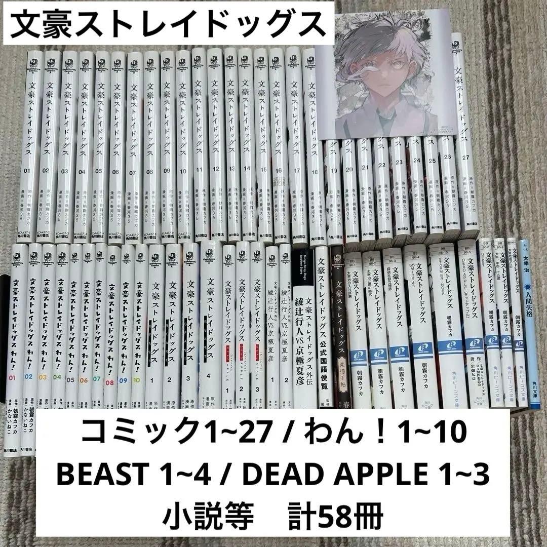 文豪ストレイドッグス 文スト 58冊 コミック 1~27 全巻セット 小説 等