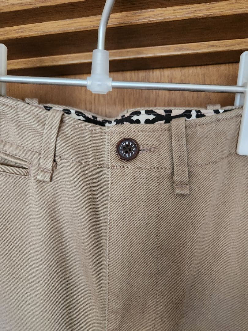 【新品未使用・タグ付き】ドレステリア　ヴィンテージワイドチノパンツ　36