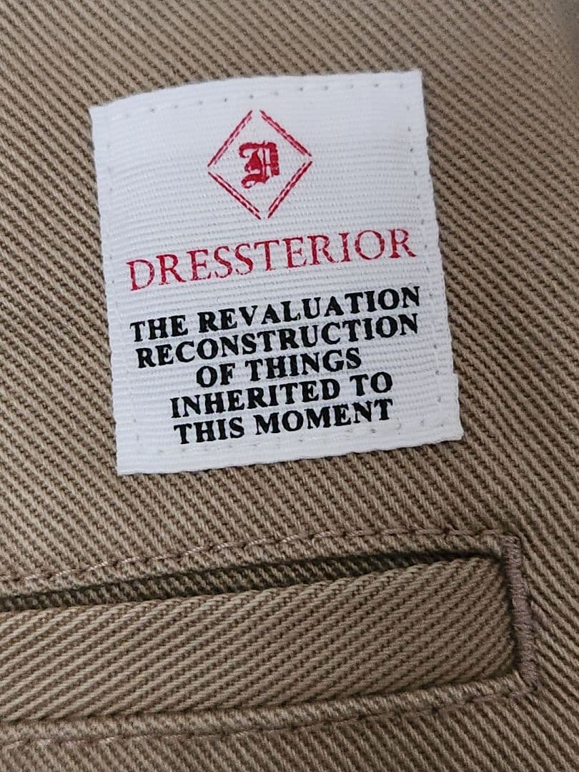 【新品未使用・タグ付き】ドレステリア　ヴィンテージワイドチノパンツ　36