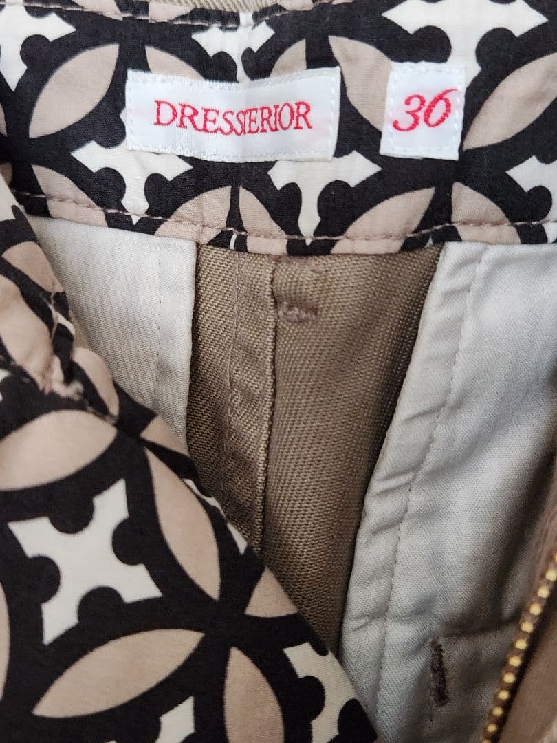 【新品未使用・タグ付き】ドレステリア　ヴィンテージワイドチノパンツ　36