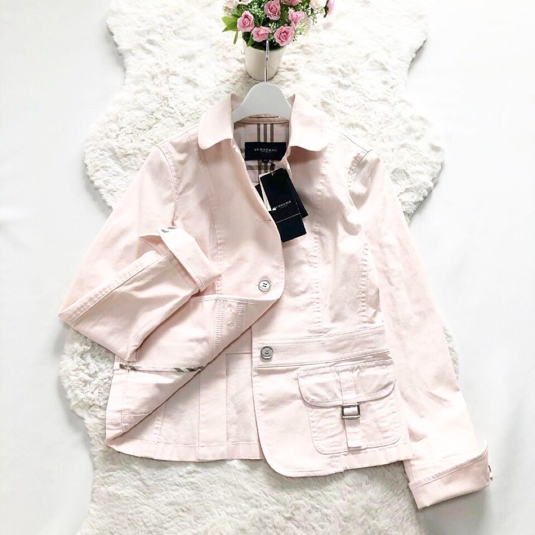 未使用*BURBERRY*バーバリーロンドン デニムジャケット ノバチェック38