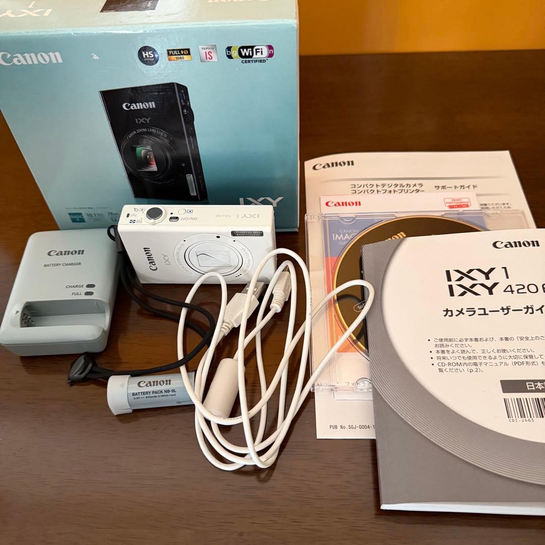 Canon IXY 1 ホワイト 本体と付属品【即購入OK】