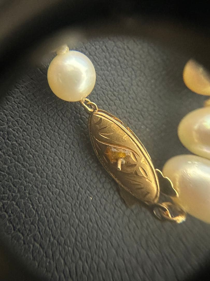 パールネックレス　留め具k18ジャンク