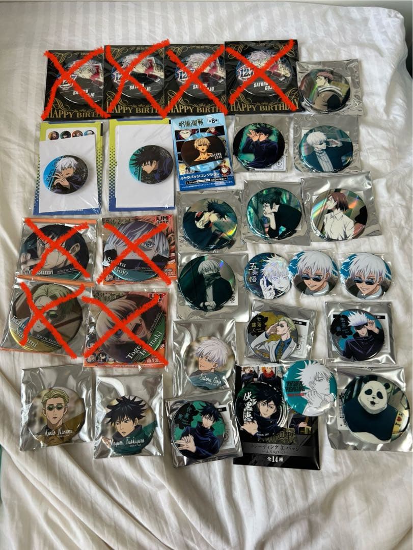 呪術廻戦　五条悟他　缶バッジ　まとめ売り