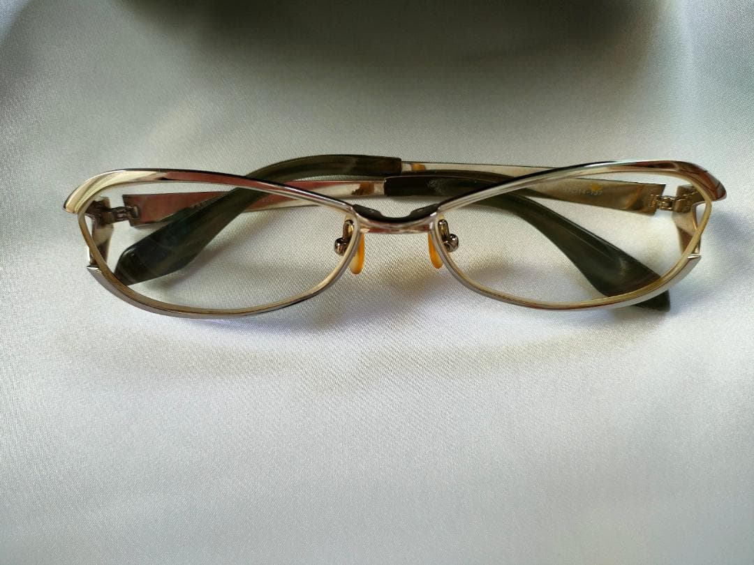 JAPONISM バタフライ型 シルバーフレーム メガネ(度あり)