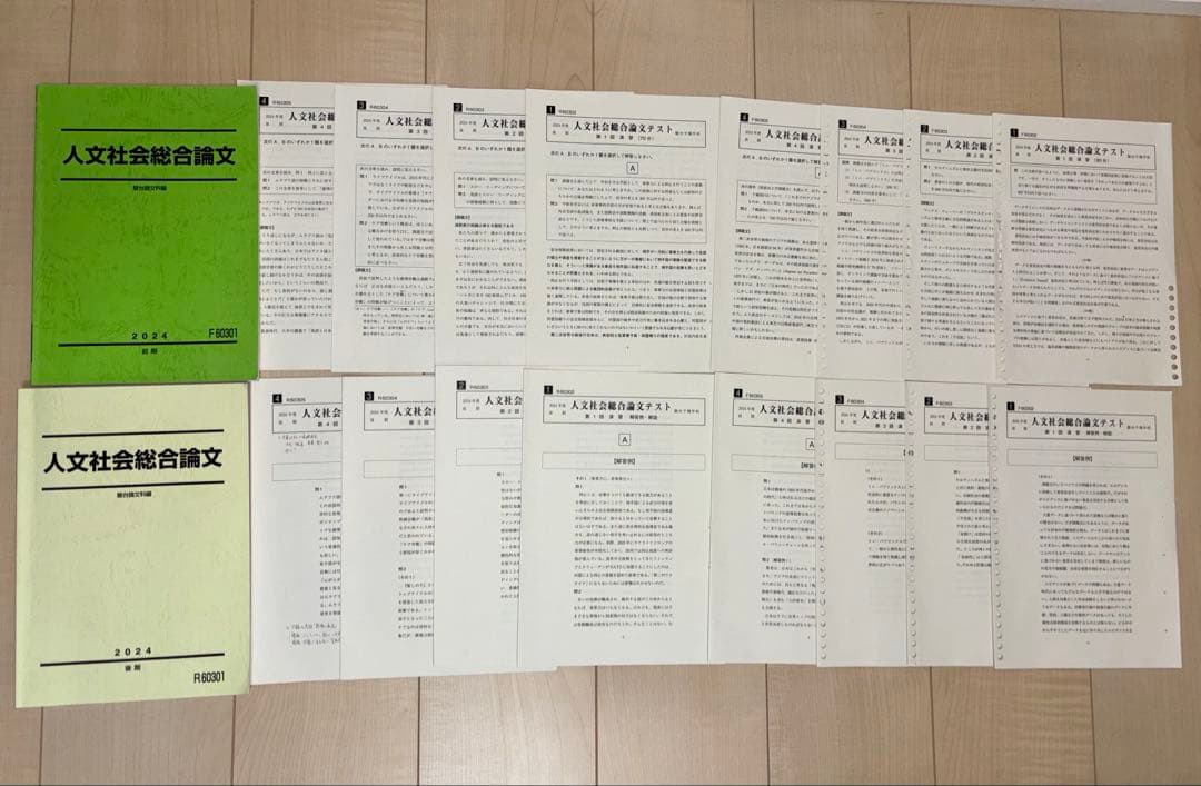 [駿台]テキスト テスト 小論文対策セット 人文社会総合論文