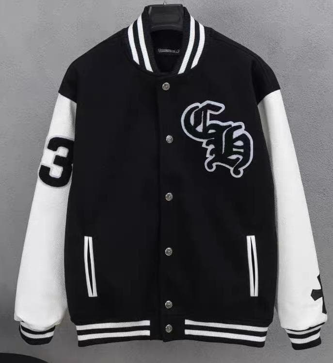 スタジアムジャケット ブラック/ホワイト