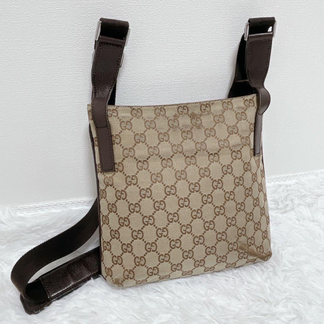 GUCCI グッチ GG柄 ショルダーバッグ サコッシュ
