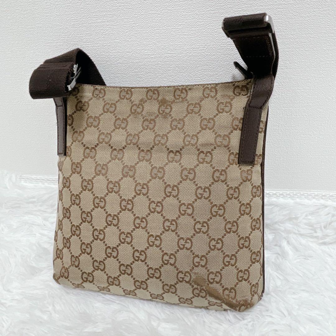 GUCCI グッチ GG柄 ショルダーバッグ サコッシュ