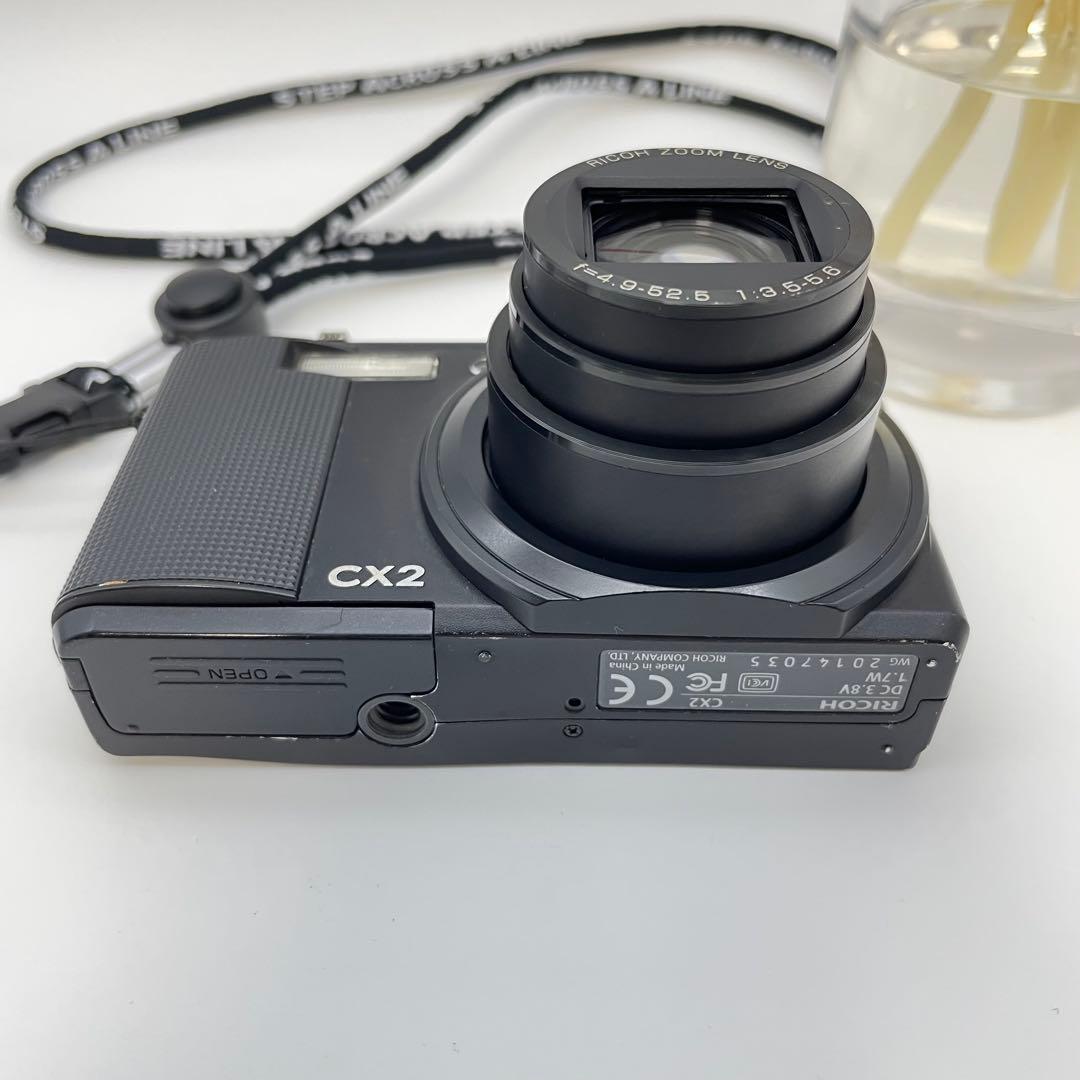 動作確認済✨RICOH CX2✨スマホ転送OK 銘品 デジカメ 人気の黒♪