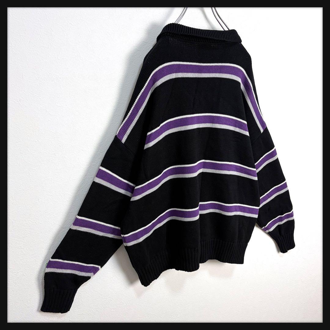 【京都限定カラー】FR2 ワンポイント刺繍ロゴ ニット 襟付き 完売カラー 美品