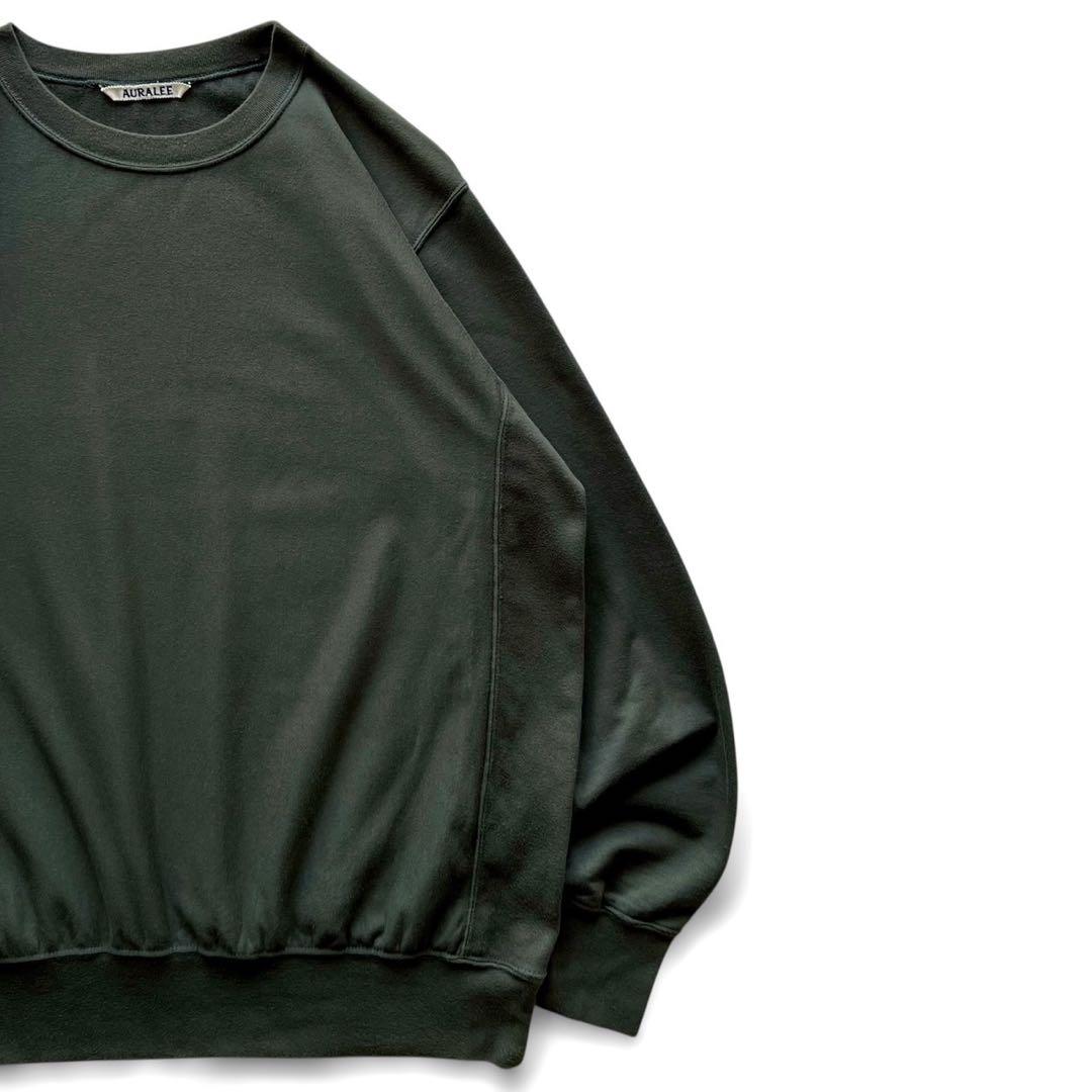 トップス AURALEE SUPER HIGH GAUGE SWEAT BIG P/O